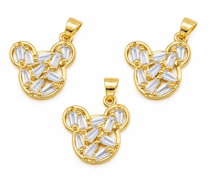 Mickey Crystal Charm
