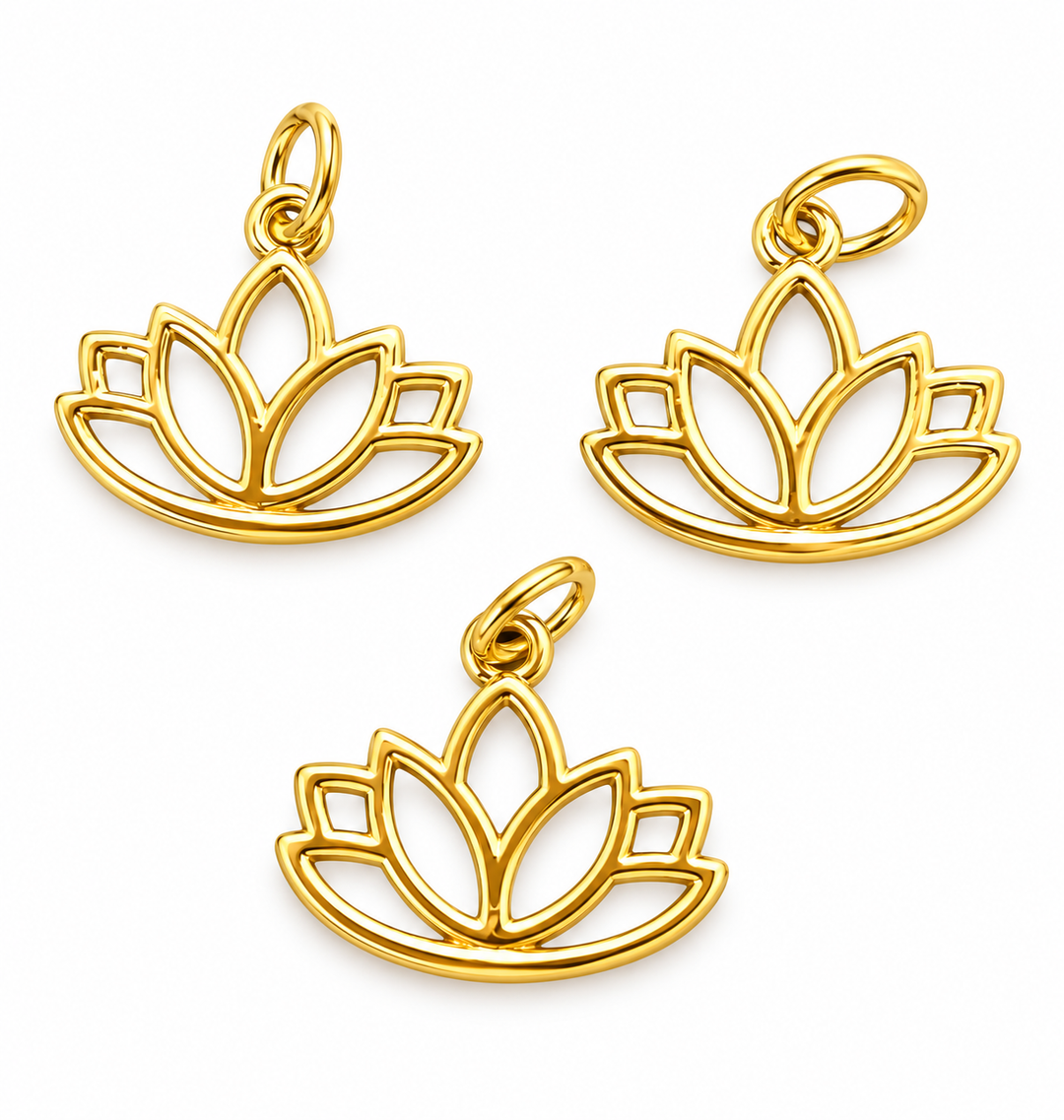 Small Lotus Charm