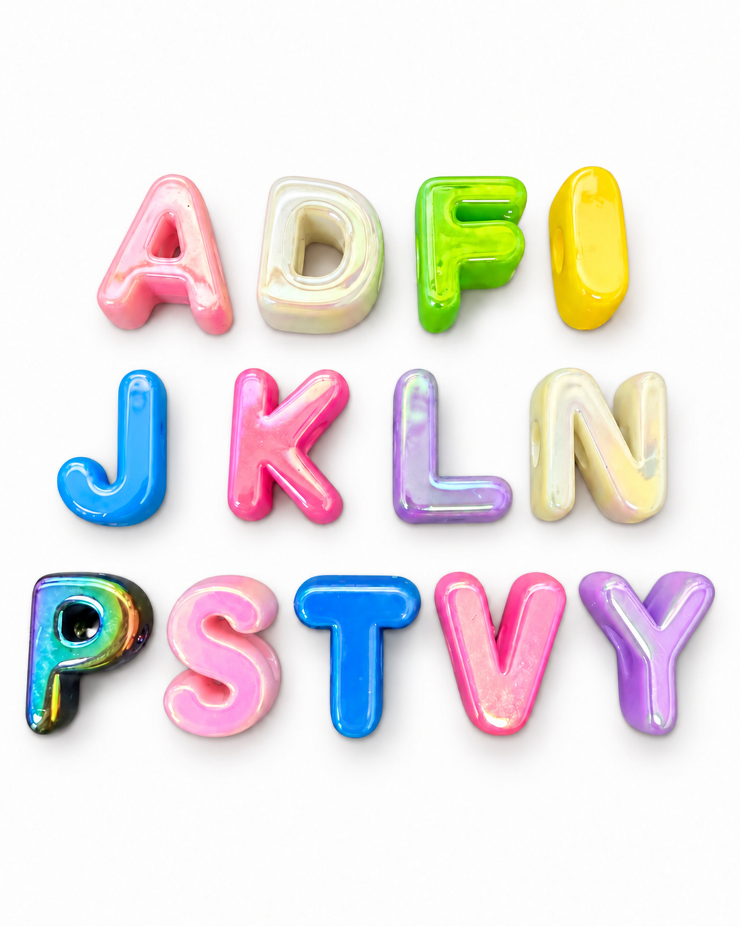 Acrylic Electroplated Letter Spacer RANDOM PIECE
