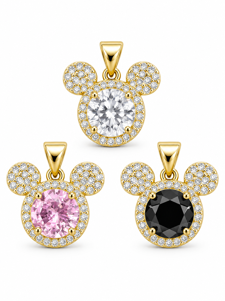 Mickey Crystal Charm