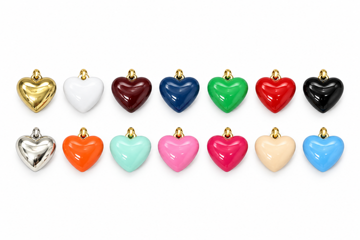 Enamel Heart Charm
