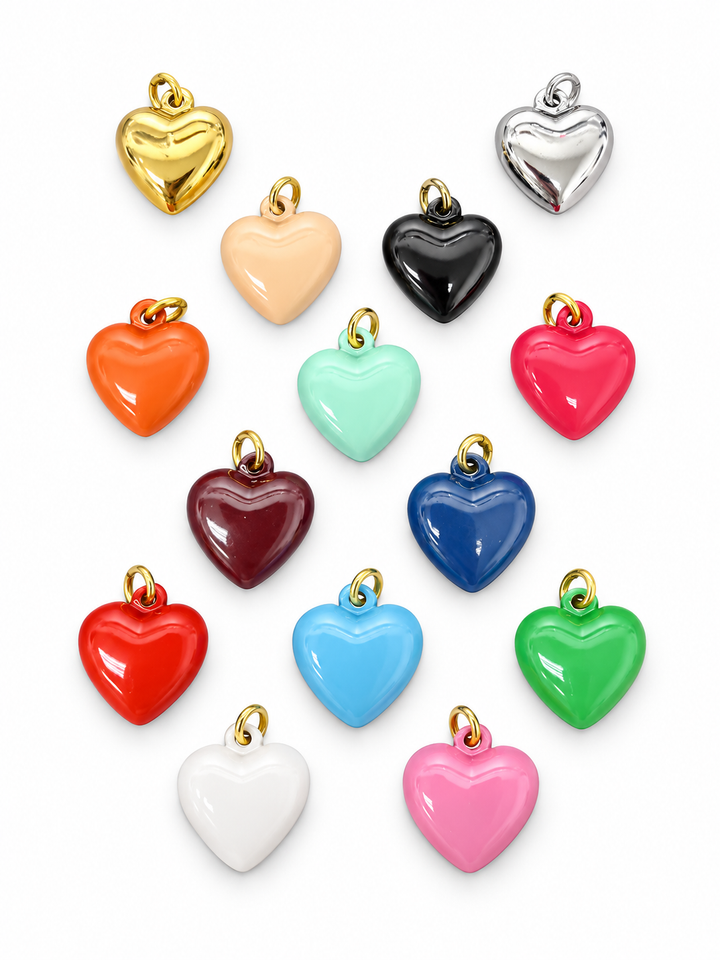 Enamel Heart Charm