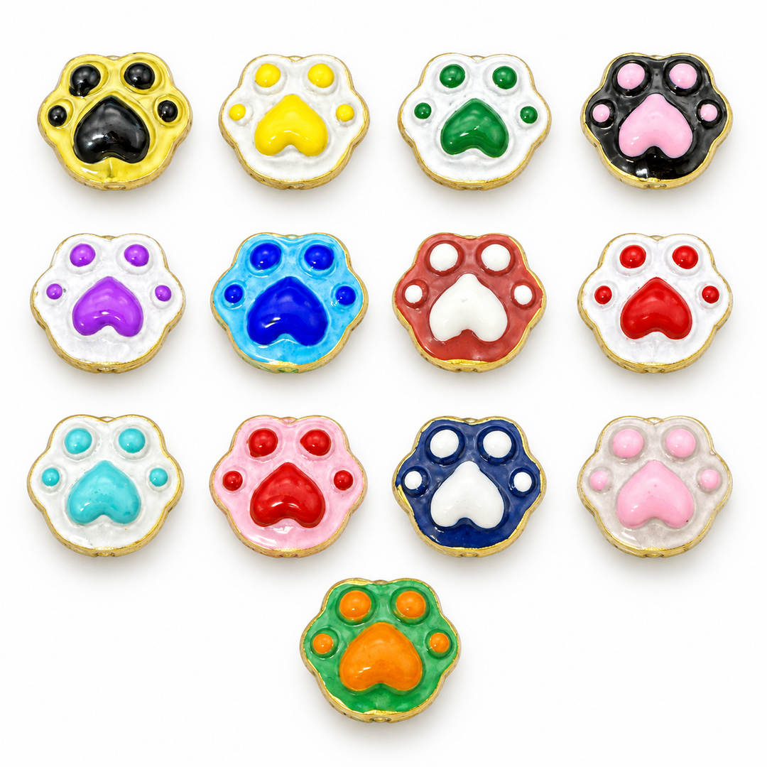 Hand Painted Paw Spacer
