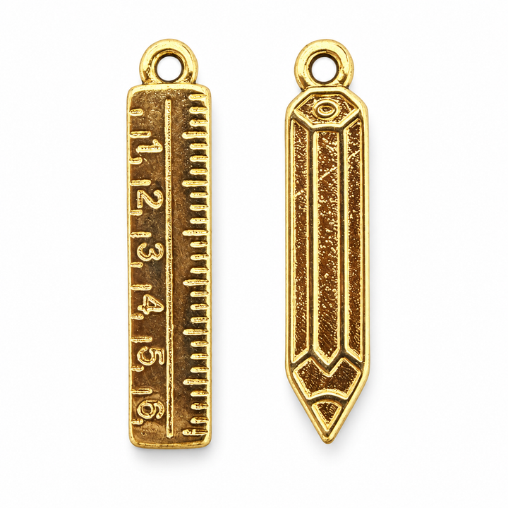 Ruler/Pencil Charm
