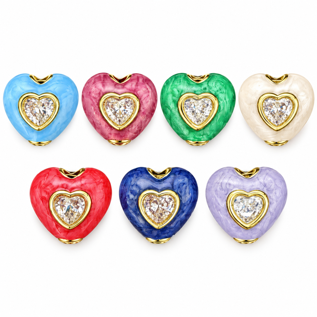 Enamel Heart Spacer