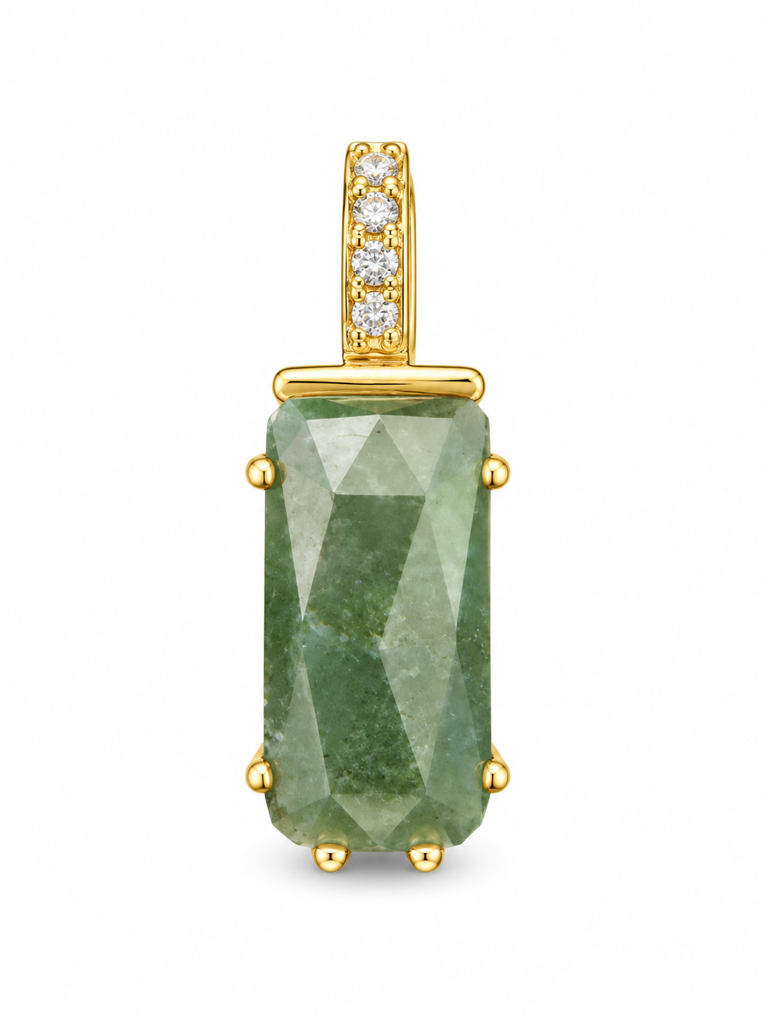 Moss Agate Charm