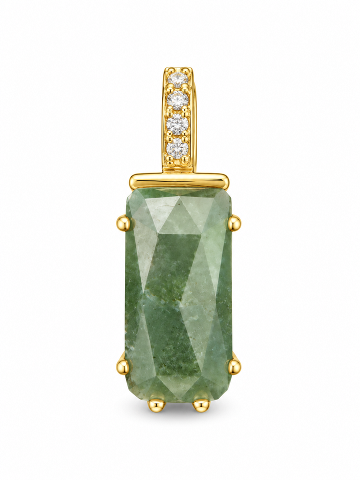 Moss Agate Charm
