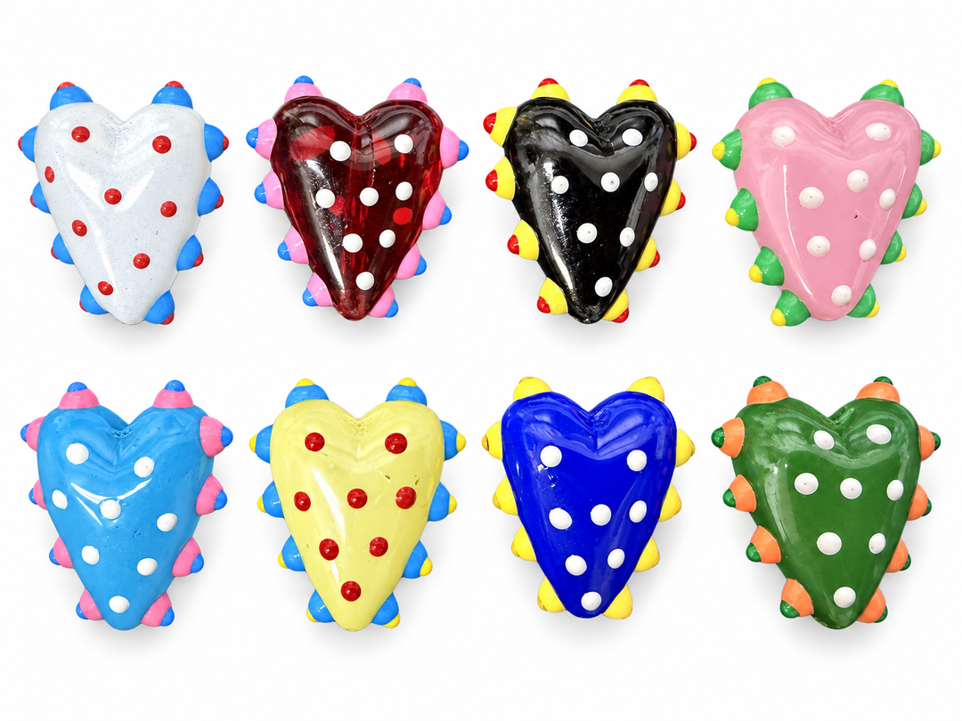 Hand Painted Heart Spacer