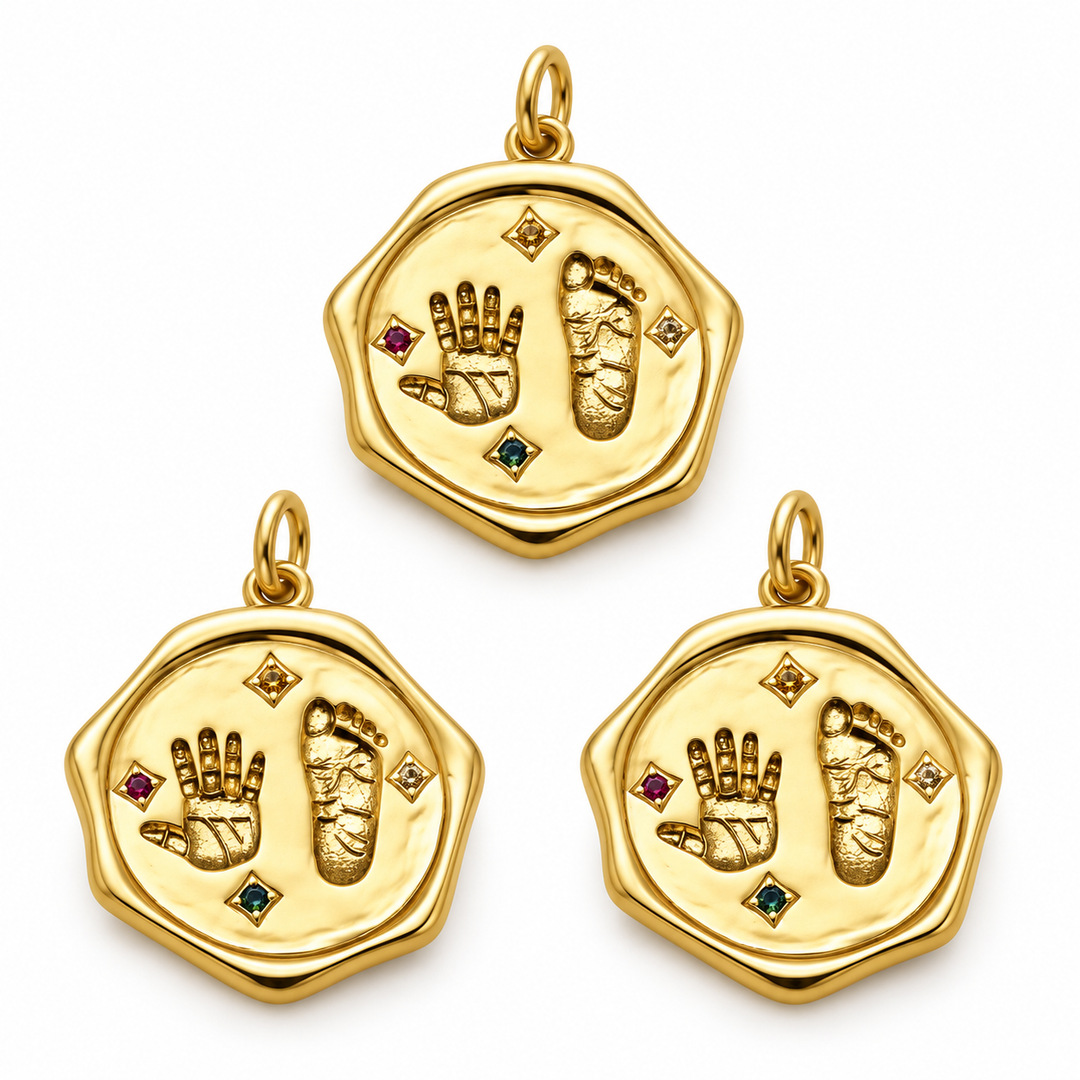 Baby Hand and Feet Print Pendant
