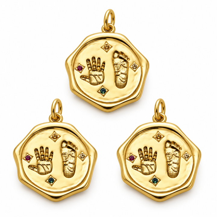 Baby Hand and Feet Print Pendant