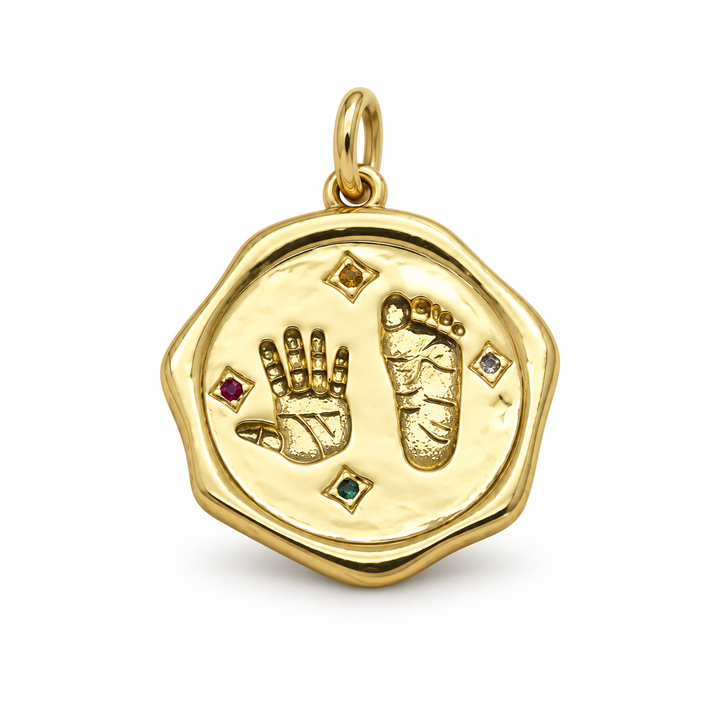Baby Hand and Feet Print Pendant