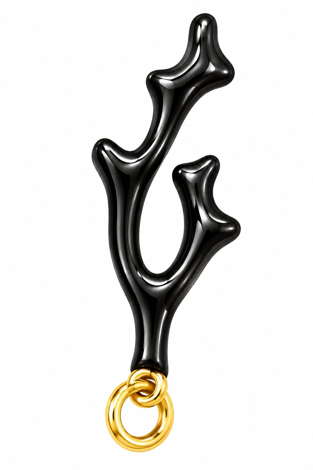 Enamel Coral Pendant