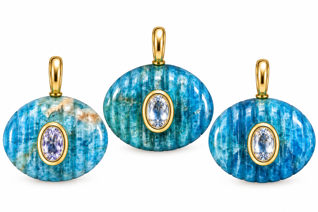 Oval Apatite Charm