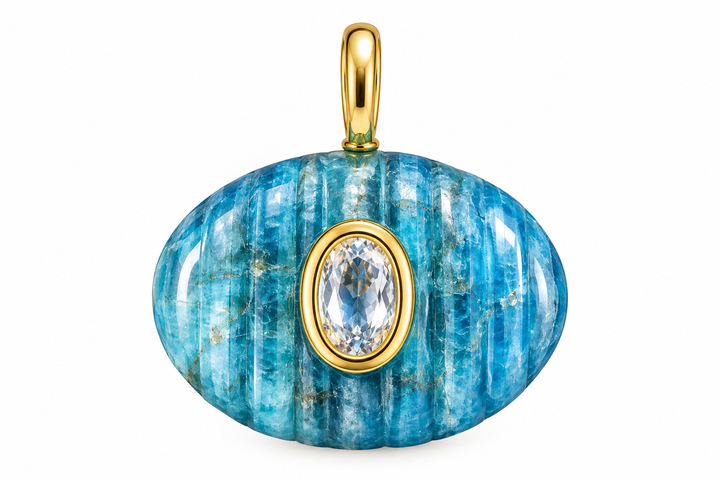 Oval Apatite Charm