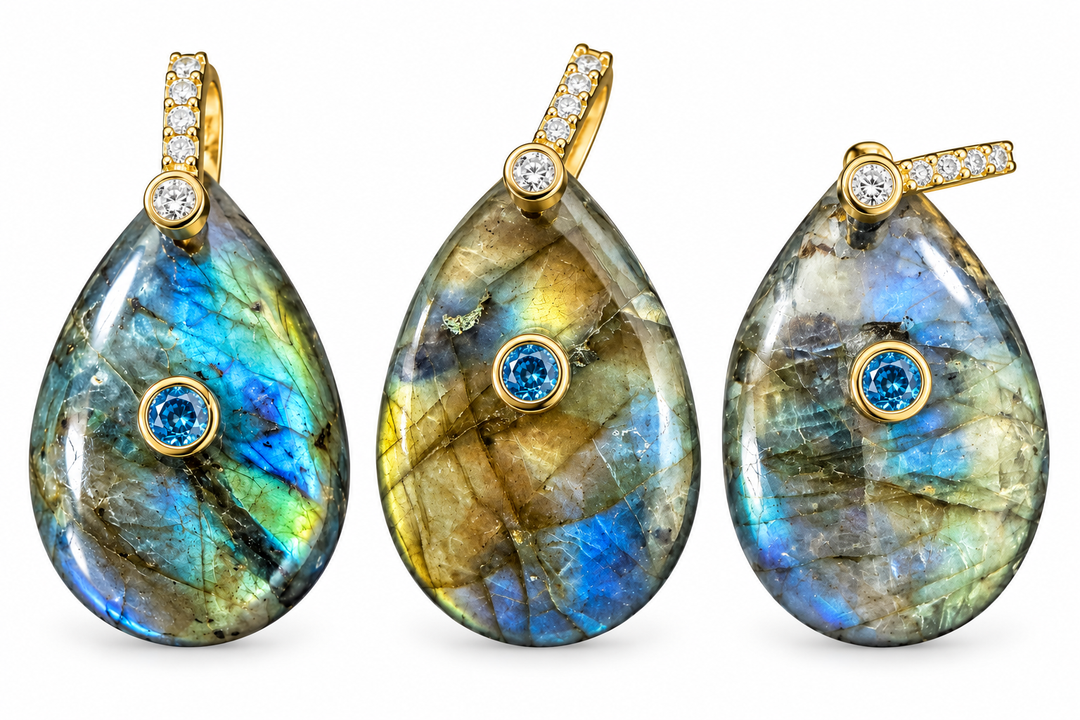 Labradorite Grade A Tear Drop pendant