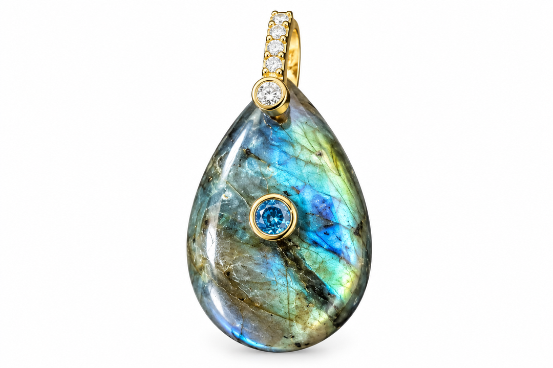 Labradorite Grade A Tear Drop pendant