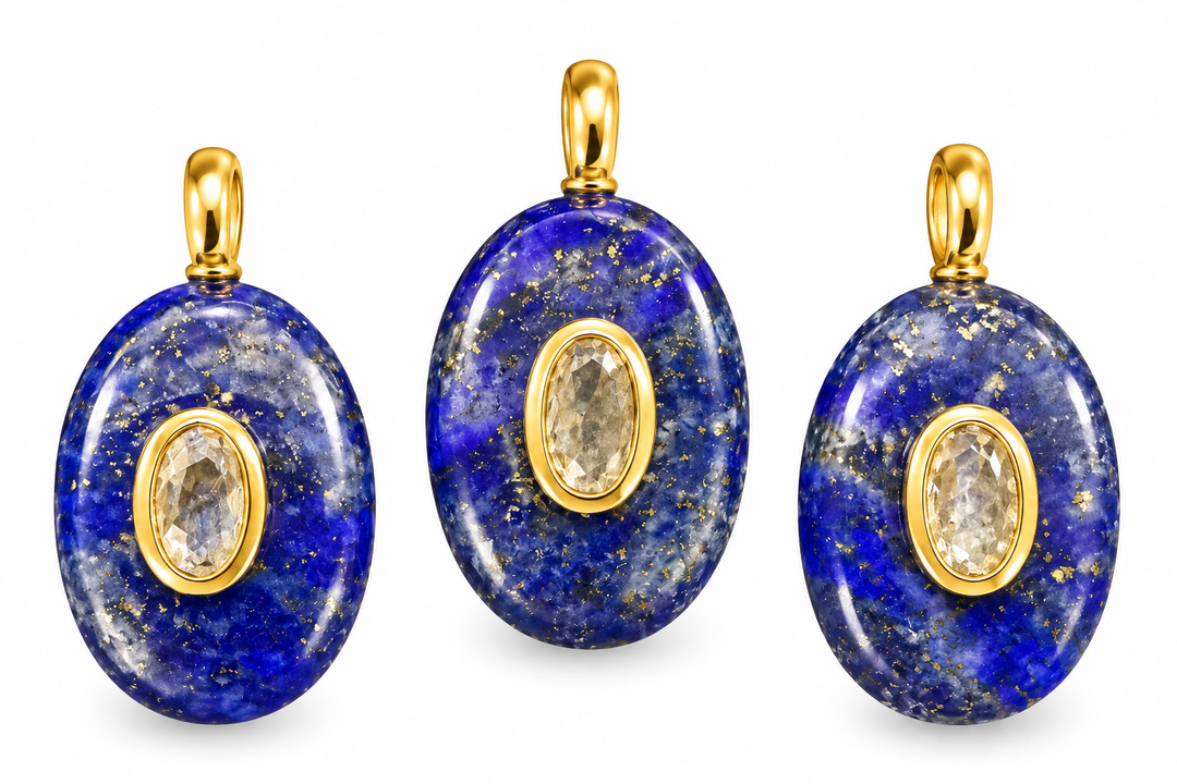 Sodalite Oval Charm