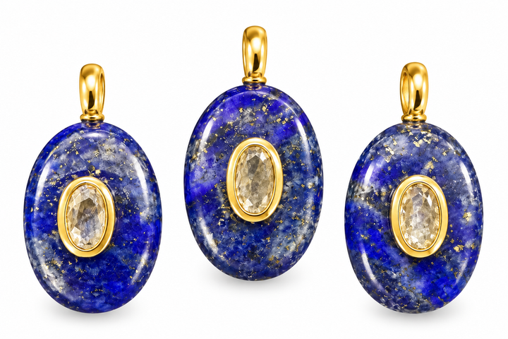 Sodalite Oval Charm
