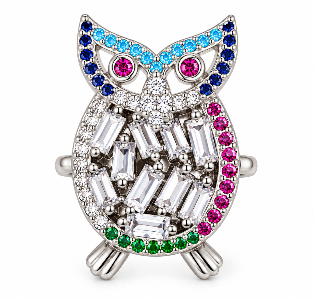 Micro Pave Owl Connector