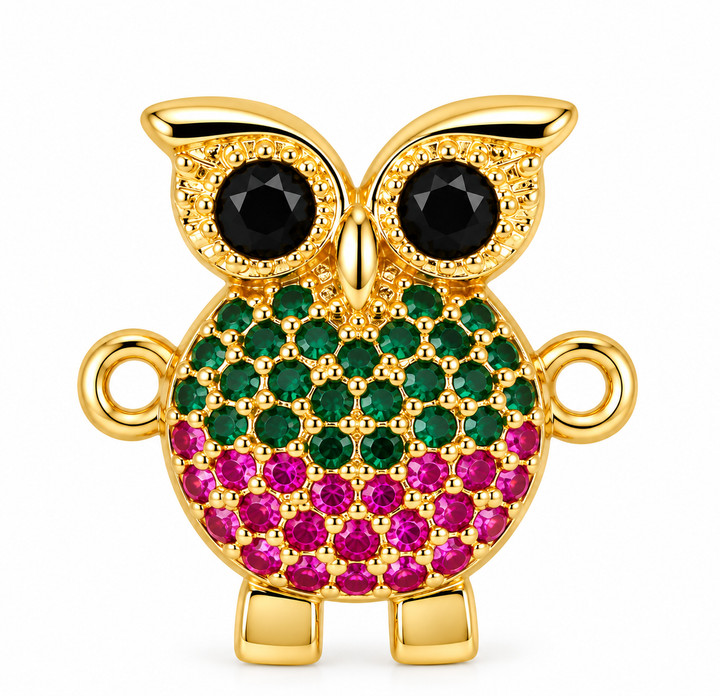 Micro Pave Owl Connector