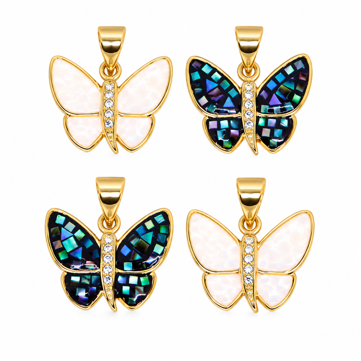 Abalone Butterfly Pendant