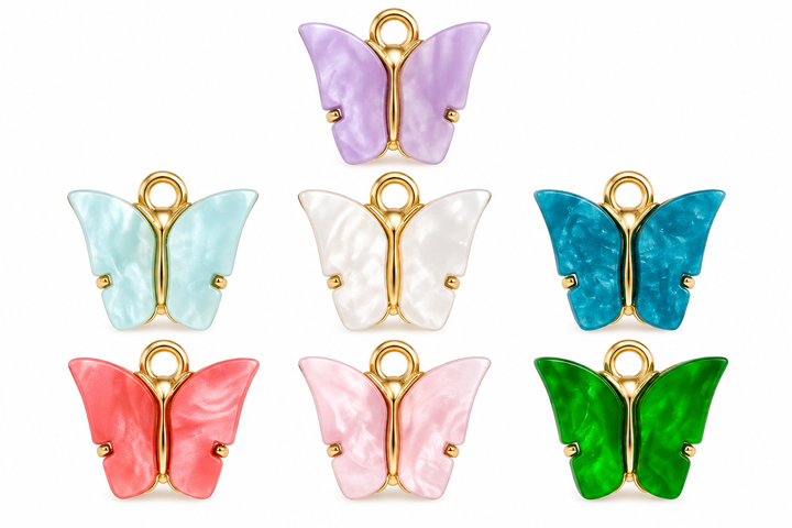 Resin Butterfly Pendant
