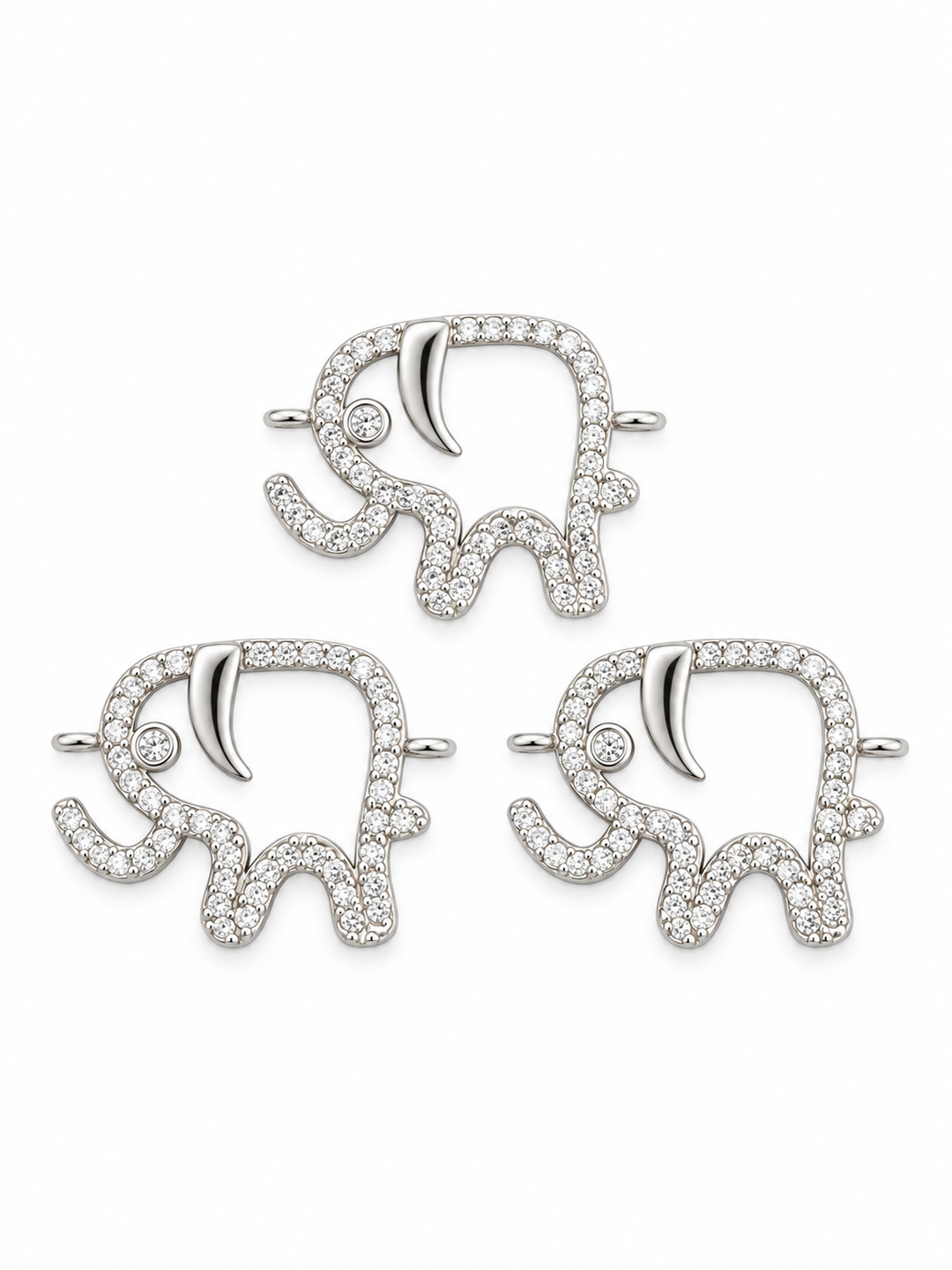 Micro Pave Elephant Connector