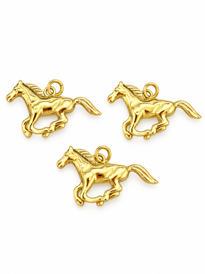 Gold Plated Horse Pendant