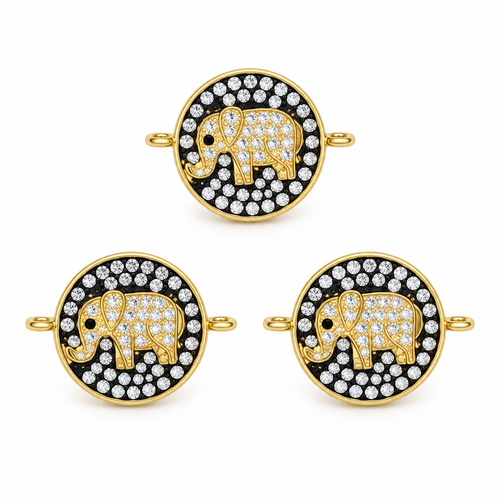 Micro Pave Elephant Connector