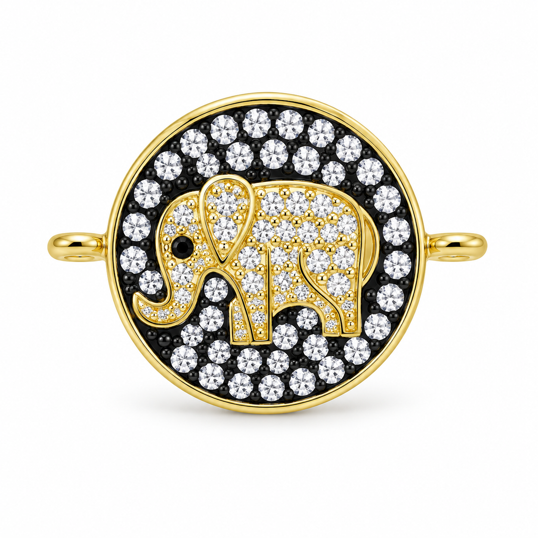 Micro Pave Elephant Connector