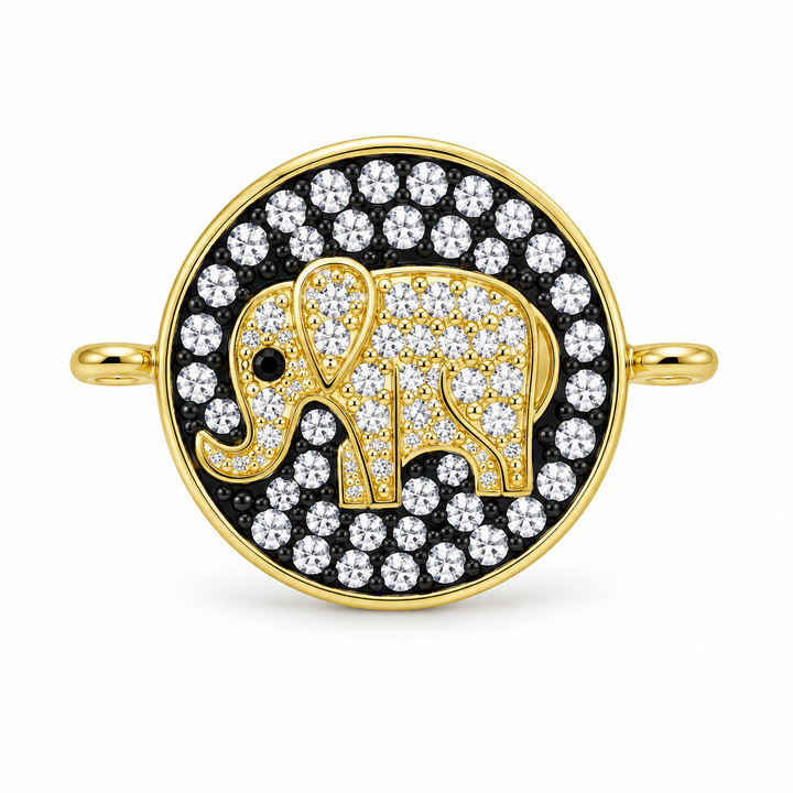Micro Pave Elephant Connector