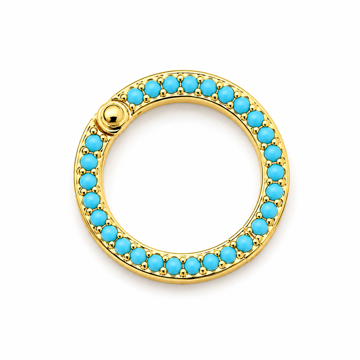 Round Micro Pave Ring Clasp