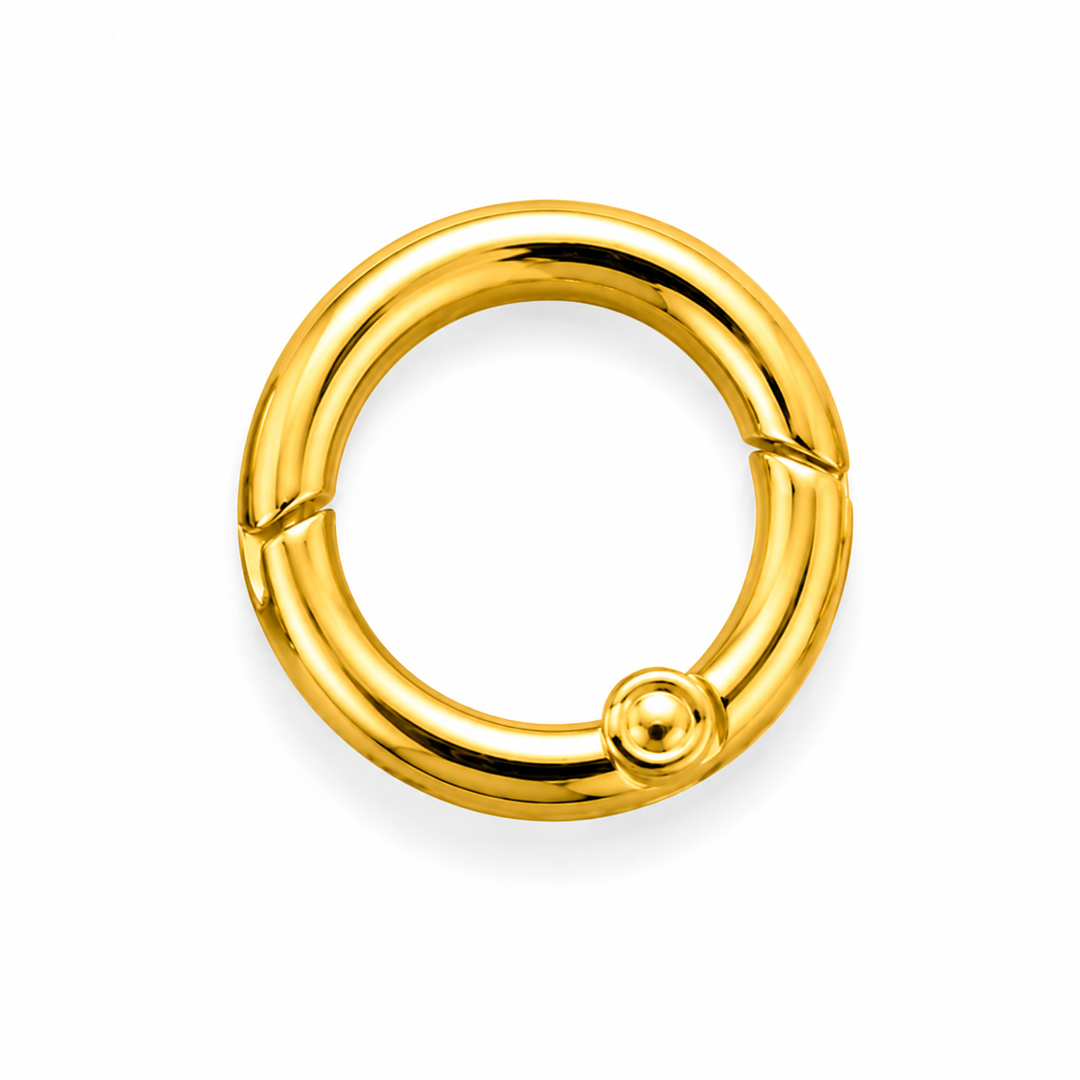 Circular Shaped Spring Gate Ring / Push Clasp