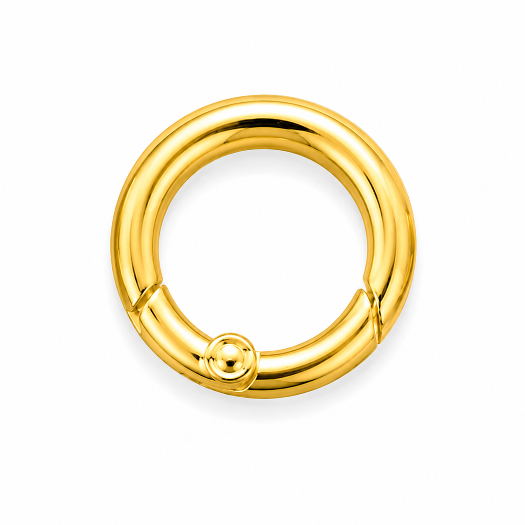 Circular Shaped Spring Gate Ring / Push Clasp