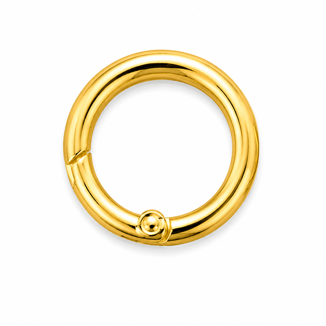 Circular Shaped Spring Gate Ring / Push Clasp