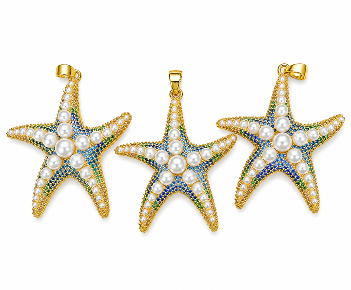 Starfish Pearl Pendant