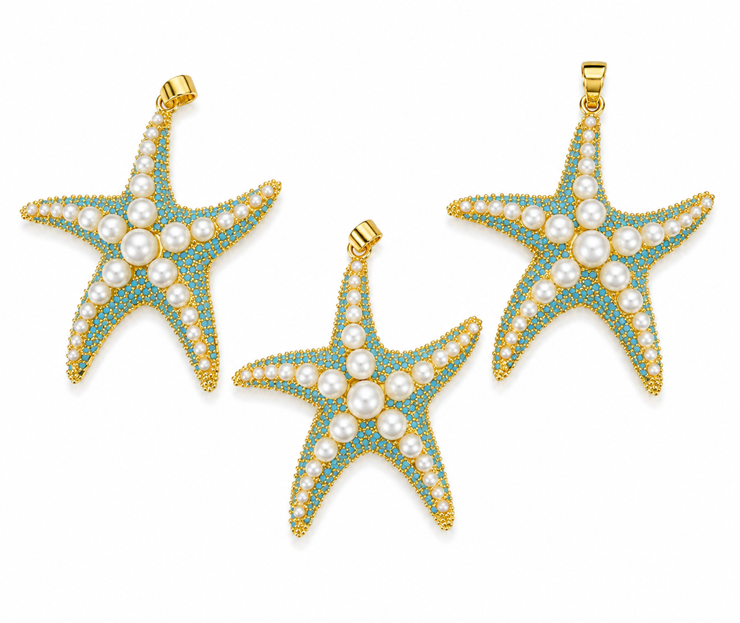 Starfish Pearl Pendant