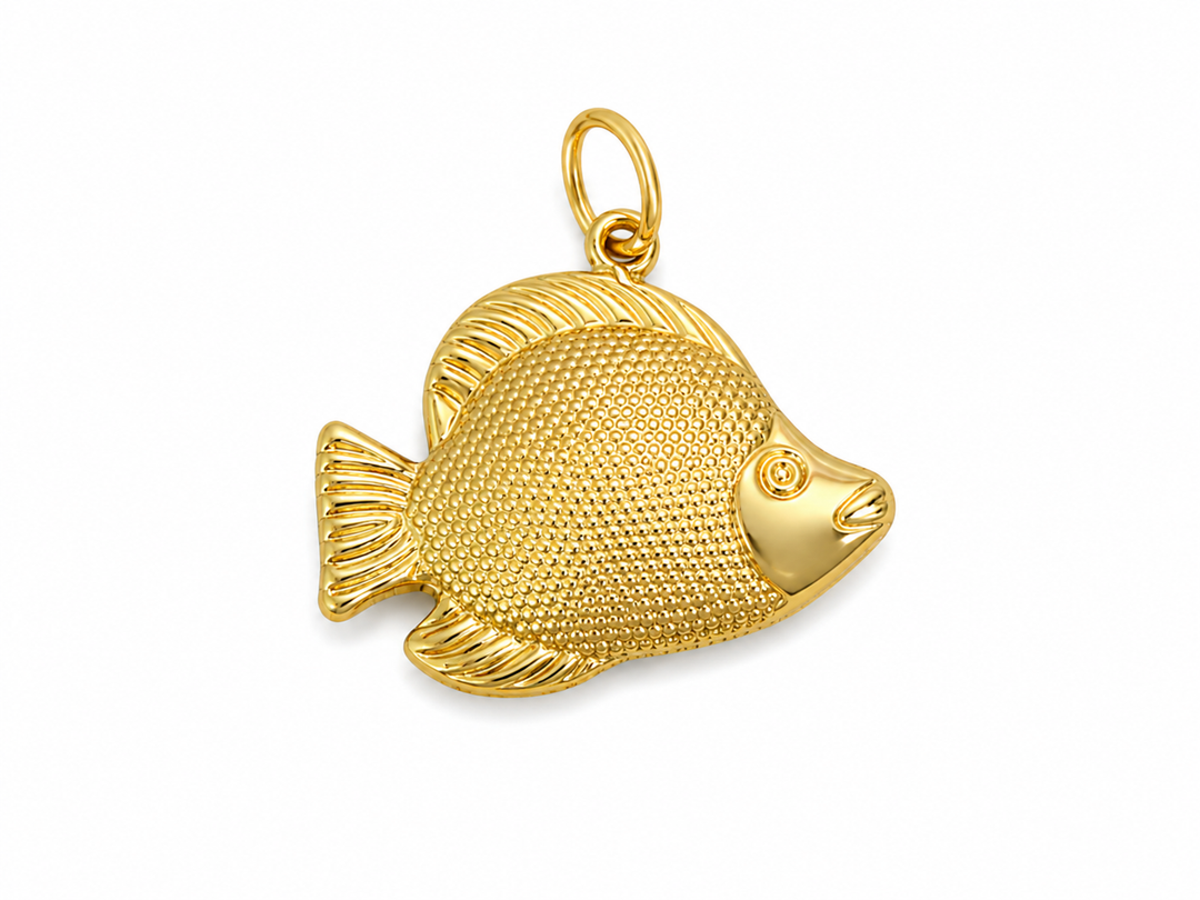 Big Gold Fish Pendant
