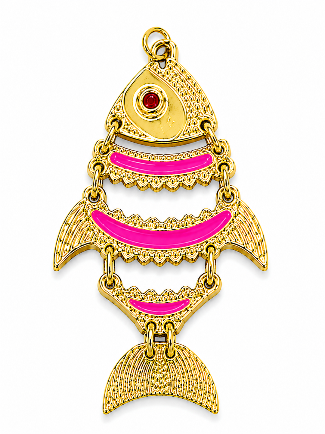 Large Moving fish Pendant