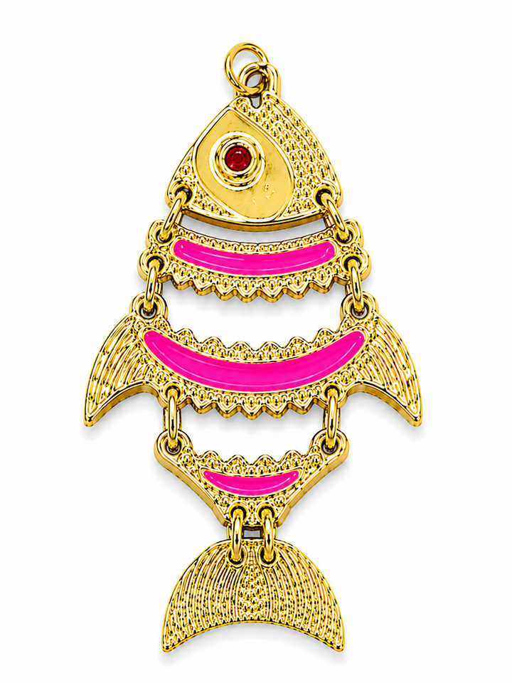 Large Moving fish Pendant