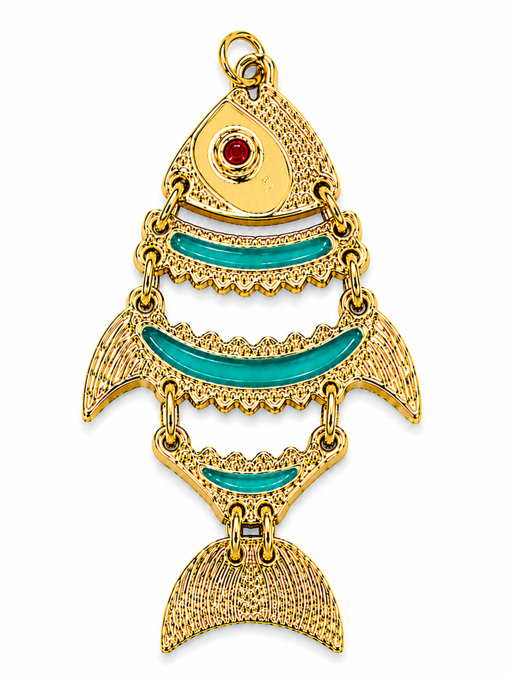 Large Moving fish Pendant