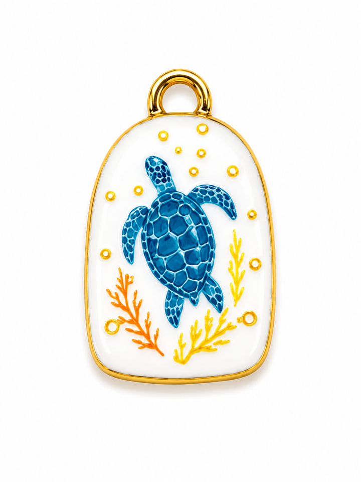 Ocean Life Enamel Pendants