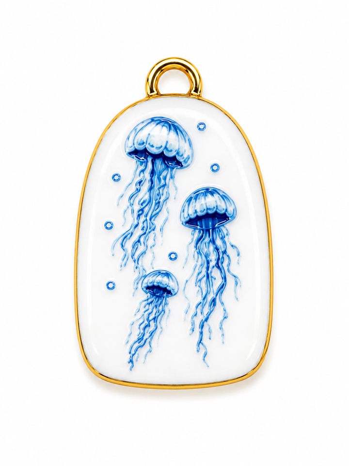 Ocean Life Enamel Pendants