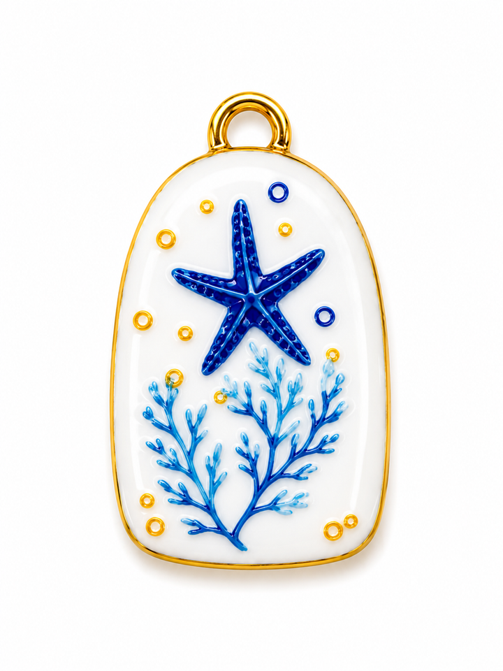 Ocean Life Enamel Pendants
