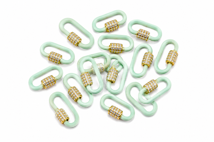 GOLD PLATED NEON COLORED PAPER CLIP CLASP