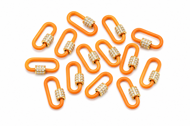 GOLD PLATED NEON COLORED PAPER CLIP CLASP