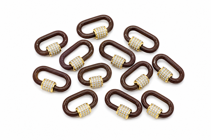 GOLD PLATED NEON COLORED PAPER CLIP CLASP
