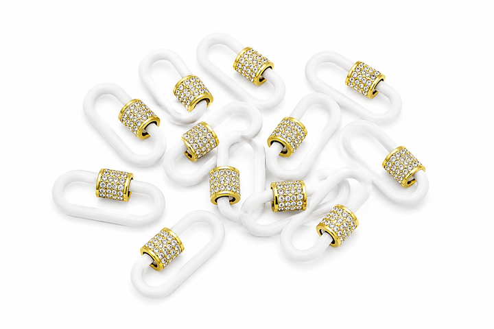GOLD PLATED NEON COLORED PAPER CLIP CLASP