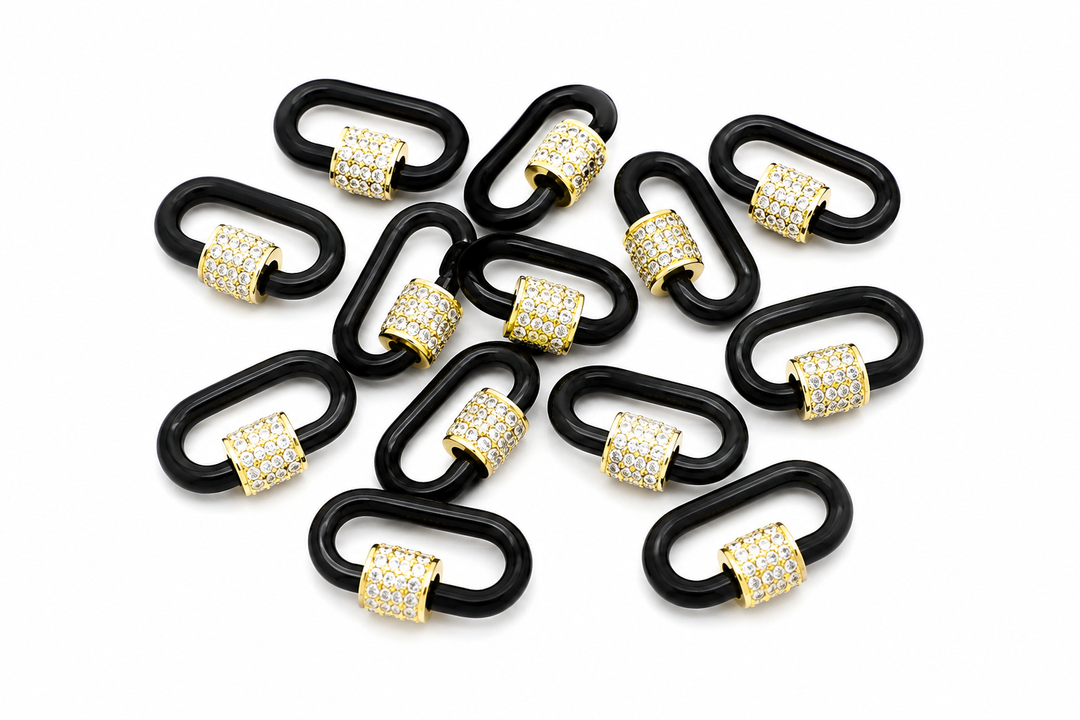 GOLD PLATED NEON COLORED PAPER CLIP CLASP