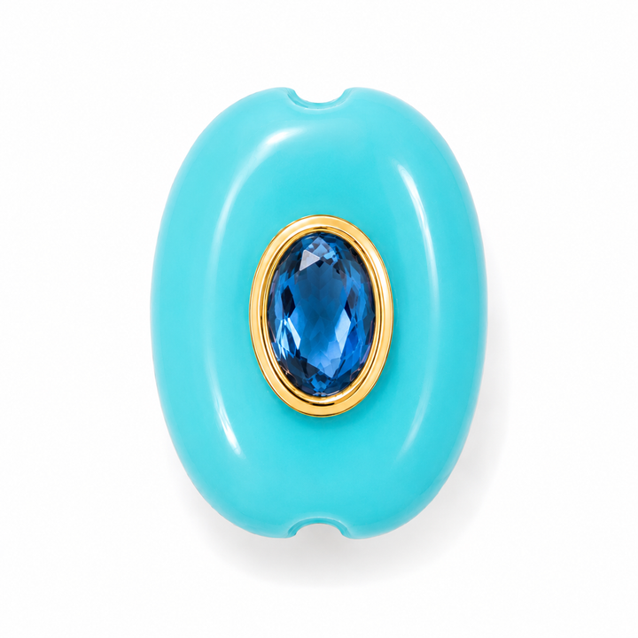 Oval Stone Spacer